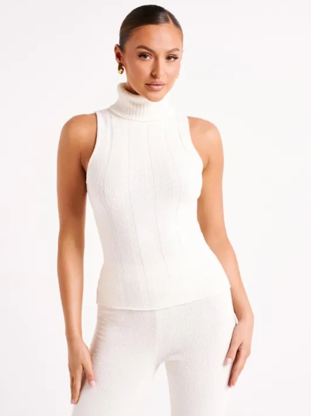 MESHKI Angelina Ribbed Turtleneck